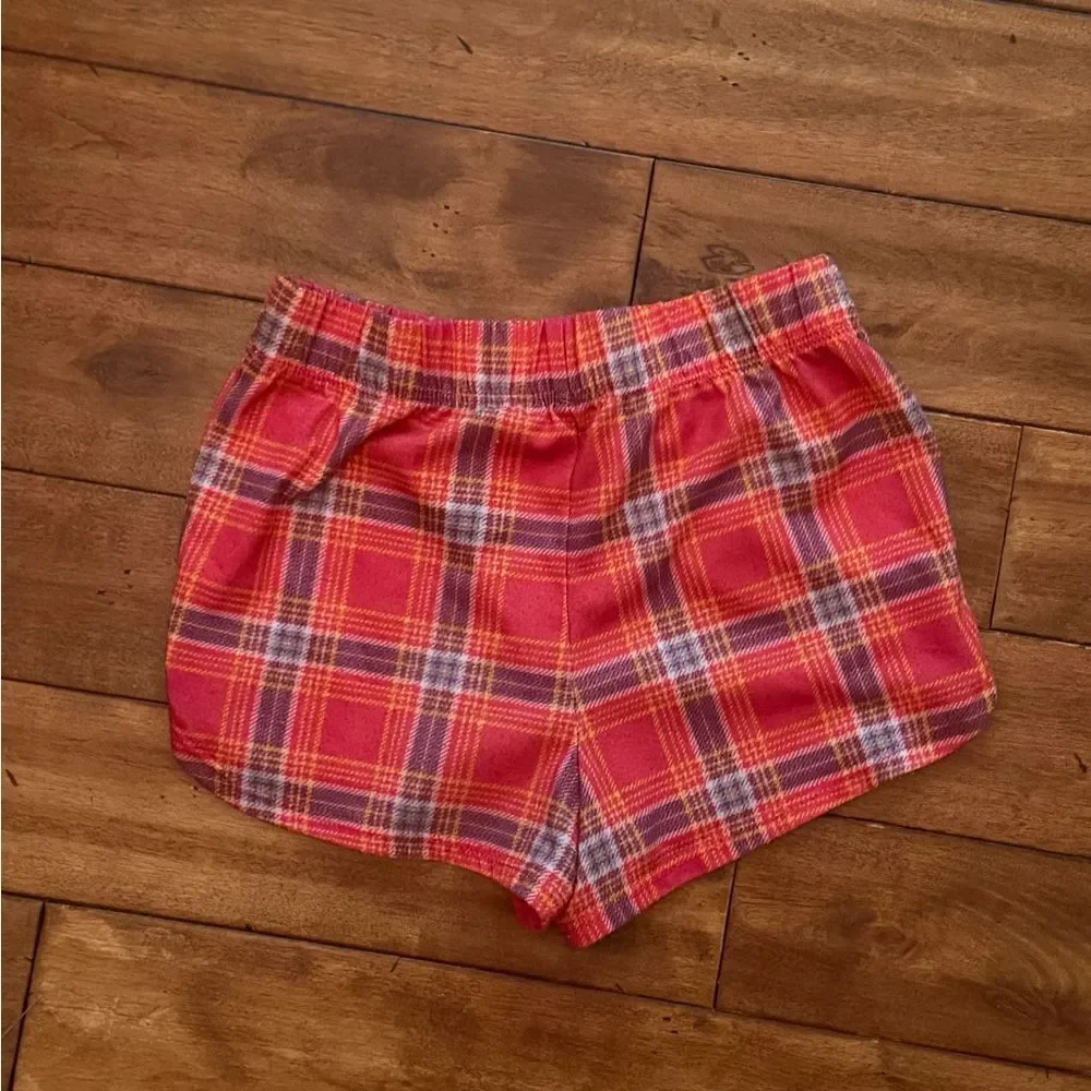 cat & Jack‎ Girls Plaid Shorts Pajama Bottoms Size 6